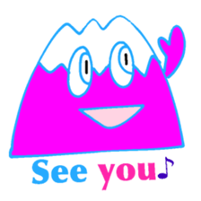 Happy Fuji Illusion sticker #5184294