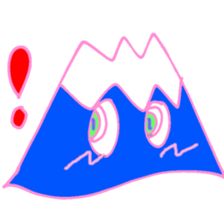 Happy Fuji Illusion sticker #5184295