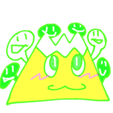 Happy Fuji Illusion sticker #5184296