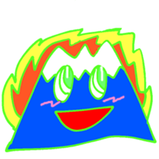 Happy Fuji Illusion sticker #5184298