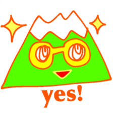 Happy Fuji Illusion sticker #5184302