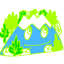 Happy Fuji Illusion sticker #5184303