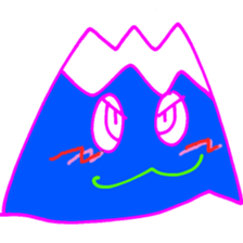 Happy Fuji Illusion sticker #5184309