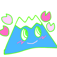 Happy Fuji Illusion sticker #5184310