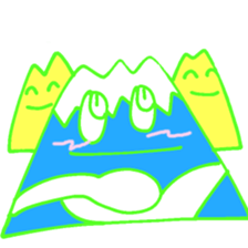 Happy Fuji Illusion sticker #5184311