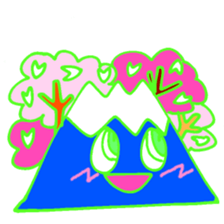 Happy Fuji Illusion sticker #5184313