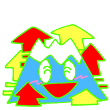 Happy Fuji Illusion sticker #5184314