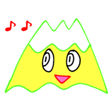 Happy Fuji Illusion sticker #5184319