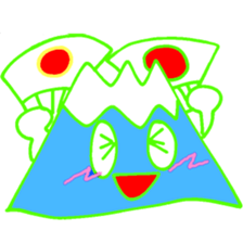 Happy Fuji Illusion sticker #5184325