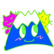 Happy Fuji Illusion sticker #5184326