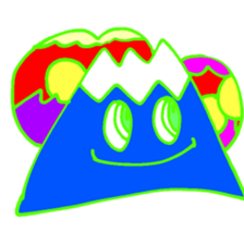 Happy Fuji Illusion sticker #5184330