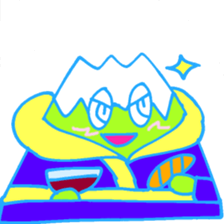 Happy Fuji Illusion sticker #5184331