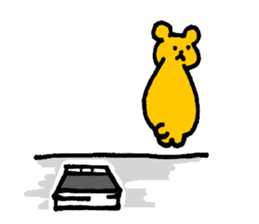 Shy bear sticker. sticker #5243230