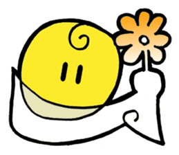 The love of curly moon & cloud sticker #5244024