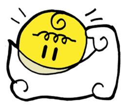 The love of curly moon & cloud sticker #5244026