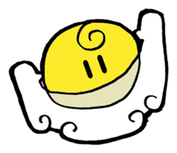 The love of curly moon & cloud sticker #5244034