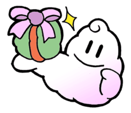 The love of curly moon & cloud sticker #5244035