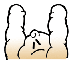 The love of curly moon & cloud sticker #5244049