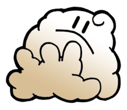 The love of curly moon & cloud sticker #5244055