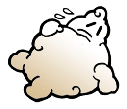 The love of curly moon & cloud sticker #5244056