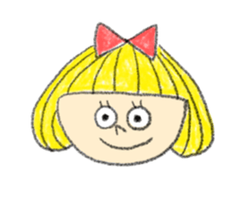 Erin with bobbed hair sticker #5271237