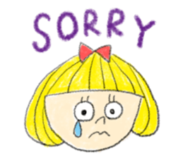 Erin with bobbed hair sticker #5271238