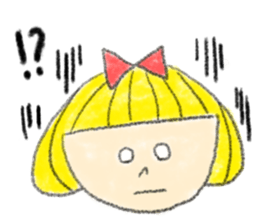 Erin with bobbed hair sticker #5271242