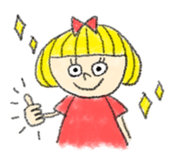 Erin with bobbed hair sticker #5271243