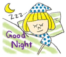 Erin with bobbed hair sticker #5271244