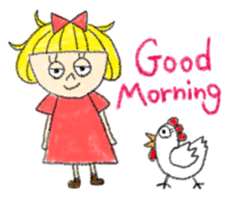 Erin with bobbed hair sticker #5271246