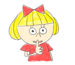 Erin with bobbed hair sticker #5271247