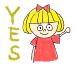 Erin with bobbed hair sticker #5271256