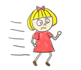 Erin with bobbed hair sticker #5271257