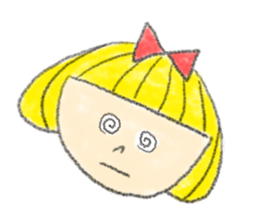 Erin with bobbed hair sticker #5271259