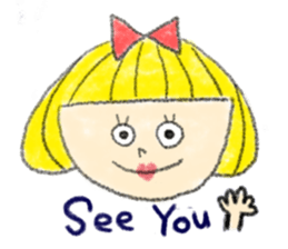 Erin with bobbed hair sticker #5271264