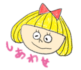 Erin with bobbed hair sticker #5271269