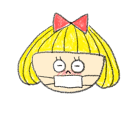 Erin with bobbed hair sticker #5271275