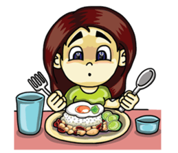 Jaidee Undaa Cute Thai 2 English sticker #5390756