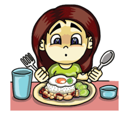 Jaidee Undaa Cute Thai 2 English sticker #5390756