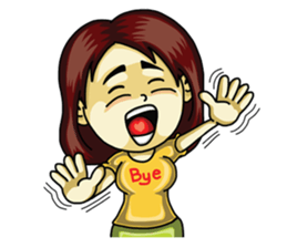 Jaidee Undaa Cute Thai 2 English sticker #5390760