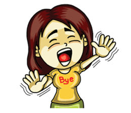 Jaidee Undaa Cute Thai 2 English sticker #5390760