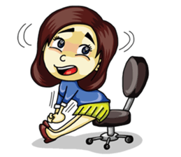 Jaidee Undaa Cute Thai 2 English sticker #5390763