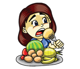 Jaidee Undaa Cute Thai 2 English sticker #5390766