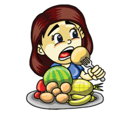 Jaidee Undaa Cute Thai 2 English sticker #5390766