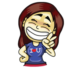 Jaidee Undaa Cute Thai 2 English sticker #5390768