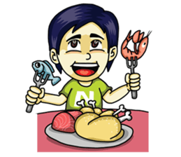 Jaidee Undaa Cute Thai 2 English sticker #5390780