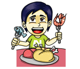 Jaidee Undaa Cute Thai 2 English sticker #5390780