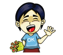 Jaidee Undaa Cute Thai 2 English sticker #5390788