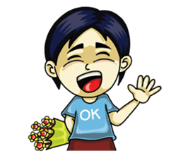 Jaidee Undaa Cute Thai 2 English sticker #5390788