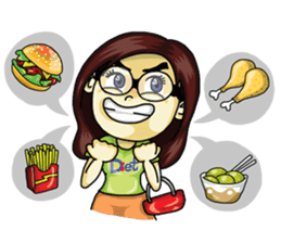 Jaidee Undaa cute Thai sticker #5421465